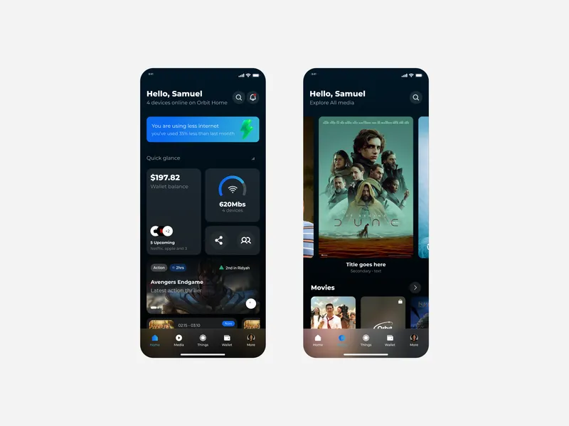 Product Design work preview